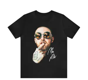 Authentic Mac Miller Merch: GO:OD AM Album Art Tee with Autograph