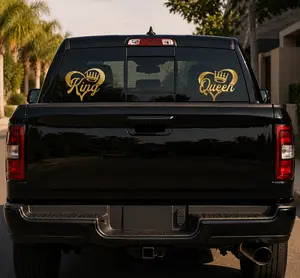 King and Queen Duo Pack Car Stickers High Quality