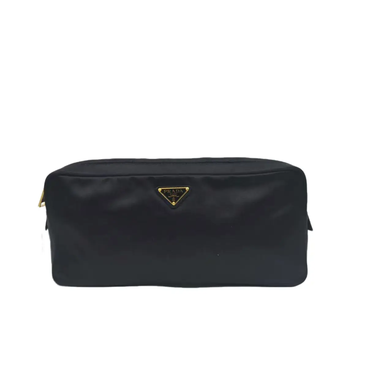 Pre-owned PRADA Hz9 black fabric clutch 70679