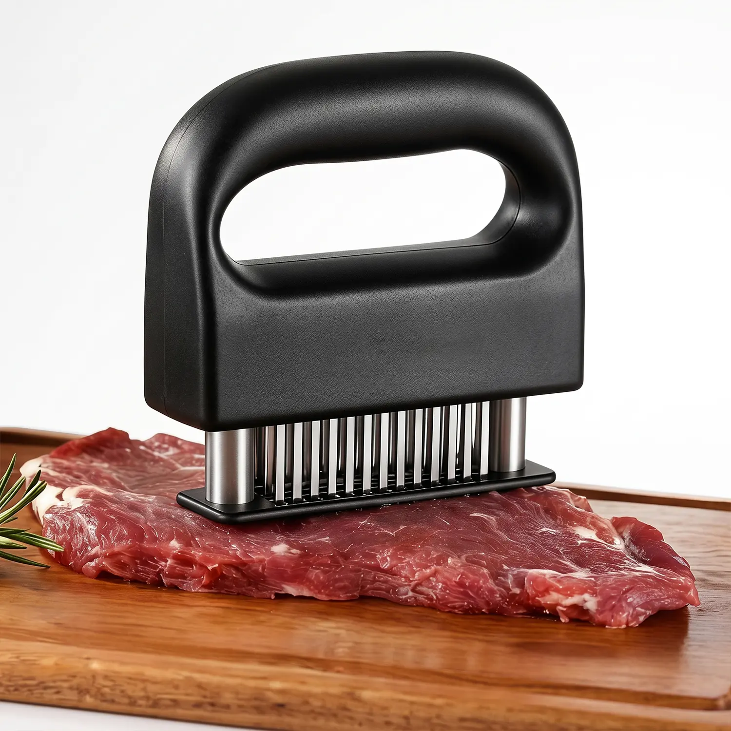 Meat Tenderizer Tools with 48 Stainless Steel Ultra Sharp Needle Blades Heavy Duty Cooking machine for Tenderizing Beef, Turkey, Chicken, Steak, Veal, Pork, Fish etc