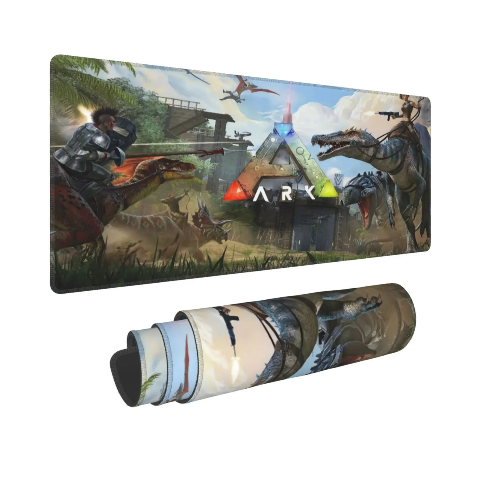 ARK Survival Evolved Gaming Mouse Pad 11.8x31.5 in – Large Extended Desk Mat for Keyboard & Mouse, Non-Slip Rubber Base1