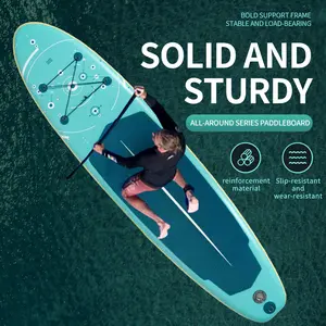 5.9inches Thick Inflatable SUP for All Skill Levels Stand Up Paddle Board,Paddle,Pump,ISUP Travel Backpack, Leash,Shoulder Strap,Youth,Adult Inflatable Paddle Board