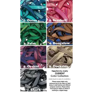 HappyGoLicky Silk Wrap Bracelet Replacement Crinkle Ribbons