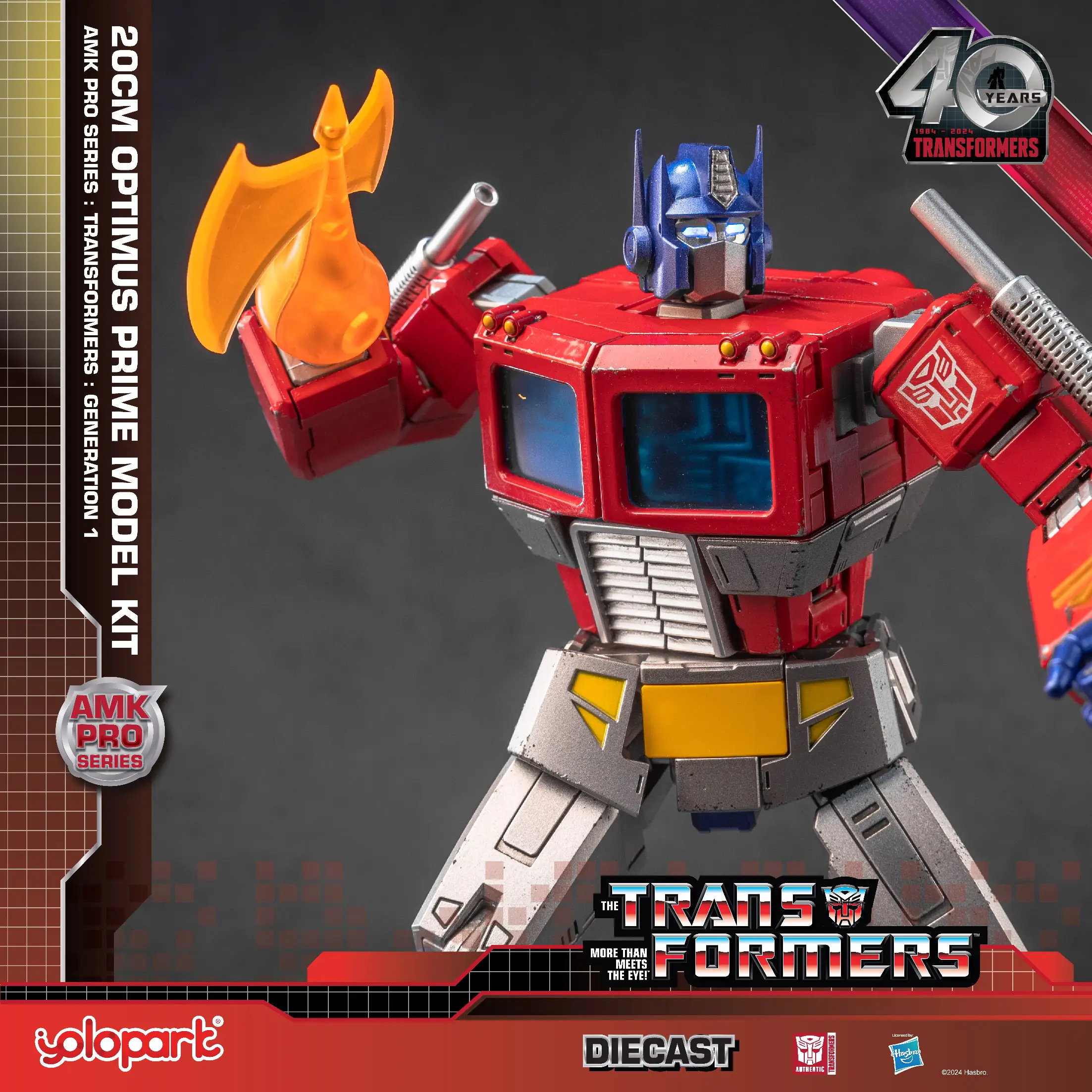 Transformers Toys: Optimus Prime & Nemesis Prime & Starscream Action Figure - Generation 1 - 7.87 Inch Pre-assembled Model Kit from the YOLOPARK AMK P