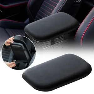 Car Armrest Box Cushion, 11.6“ x 7.6” Center Console Pad, Raised Protective Cover for Rear-Opening Armrest Box, Elbow Rest Seat Box Protector