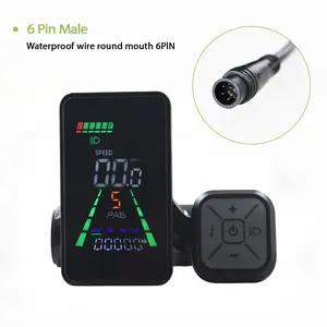 L5 6pin Electric Bicycle Display, Waterproof Shockproof Dustproof, Suitable for Fat Tyre E-Bikes, Affordable and Practical