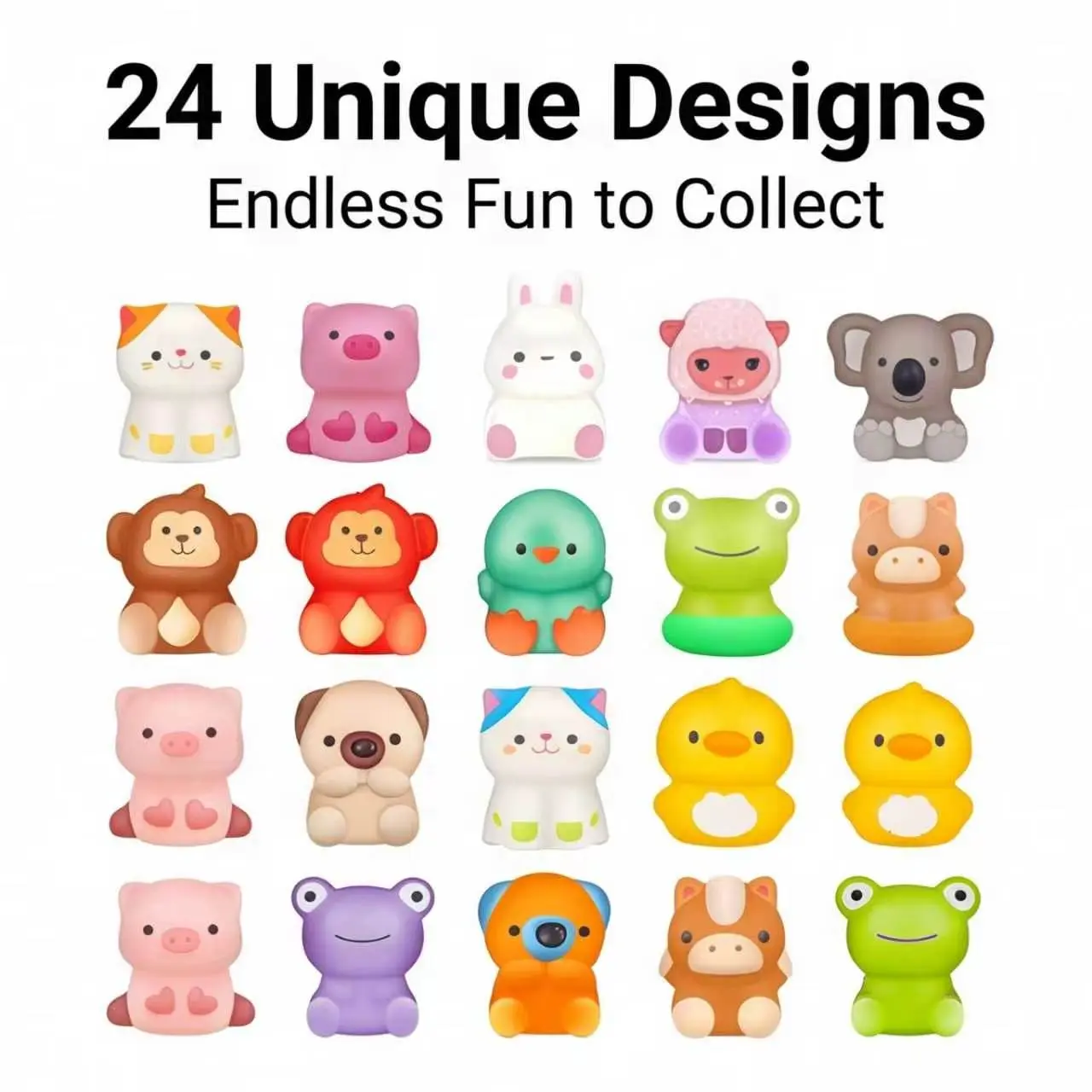 18PACK Squishy Stress Toy,Mini Animal Squishy Toys With Easter Eggs,easter egg fillers,easter egg stuffers, easter basket stuffers, Easter Party Favors,Kids Toys,Boy Toys,Toys For Girl,Toys For Kids,Easter Egg Stuffers -Assorted Varieties