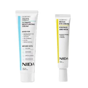 NIDA Youthful Formula Cream and Revive Cream Bundle Elastic Skin Moisturize Daily Radiant Skin