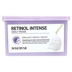 SOME BY MI Retinol Intense Daily Beauty Mask, 30 Sheets, 11.83 fl oz (350 ml)