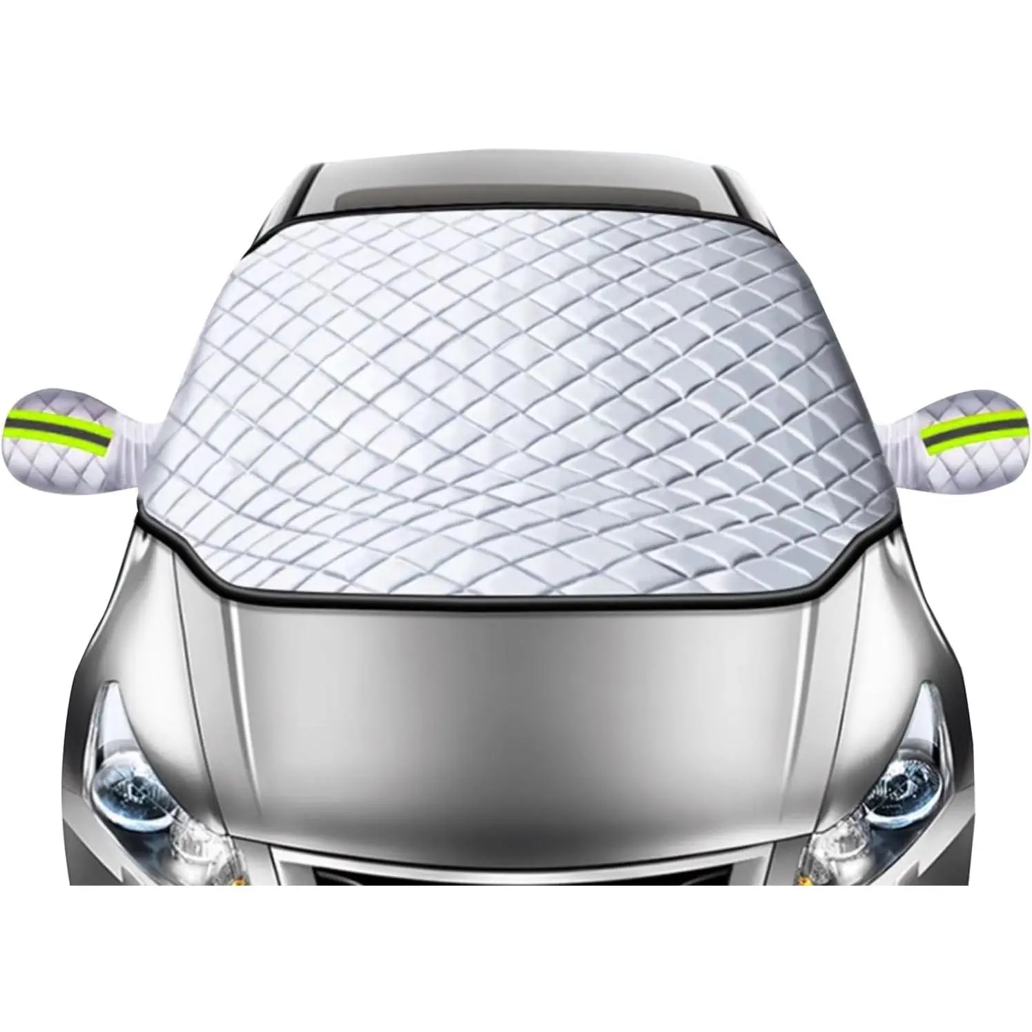 Heavy Duty Car Windshield Cover for Cars & SUVs, Ultra Thick UV Protection Front Window Sunshade, Waterproof, Ice Protection, Dust-Resistant, Easy to Install for Winter & Autumn Use by Toolupgrade