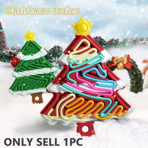 Christmas Tree Silicone Sensory Stress Relief Board, Dual-Sided Entertainment Toy, Ideal for Anxiety, Autism, Adhd, Travel Essential, Teen Gift