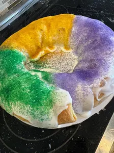 Authentic Mardi Gras King Cake | Traditional New Orleans Dessert for Mardi Gras Celebrations Food