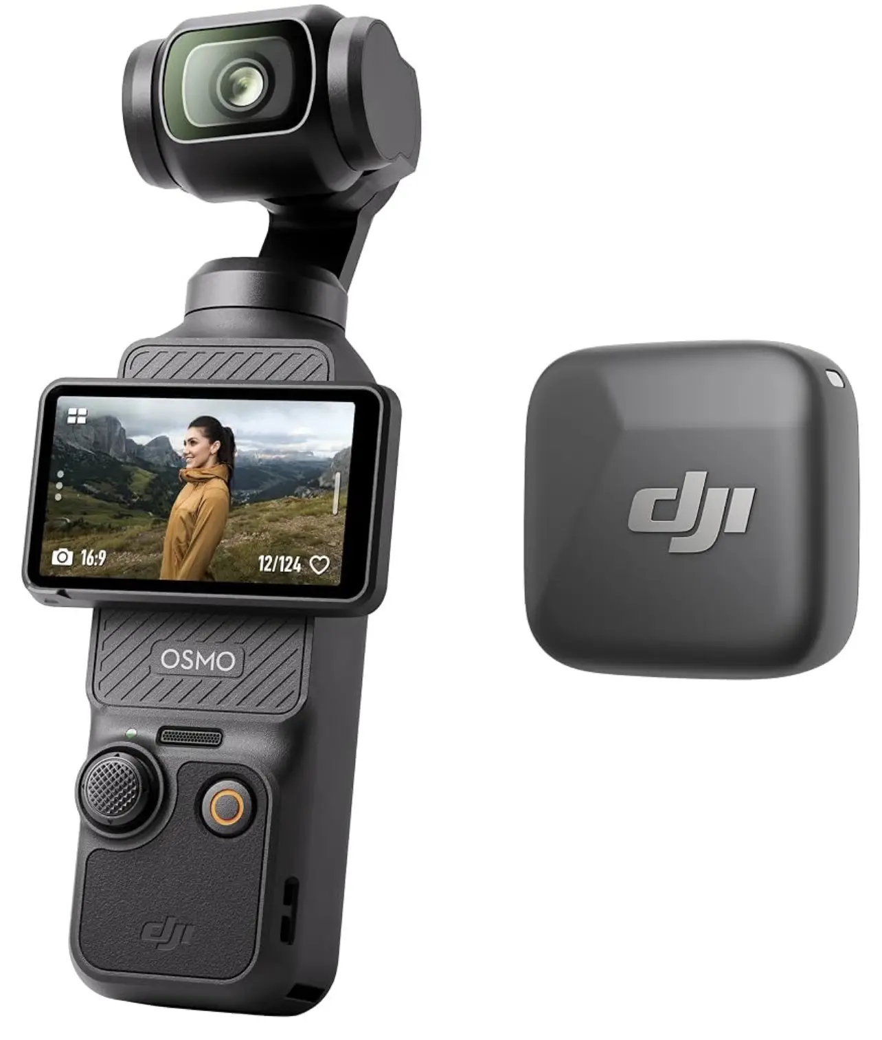 DJI Osmo Pocket 3 Vlog Combo, Vlogging Camera with 1'' CMOS & 4K/120fps for YouTube, Mic Mini Transmitter (Infinity Black)