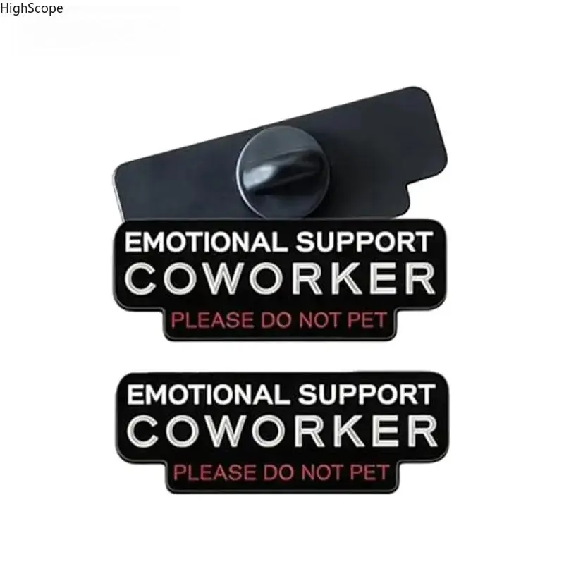 2-Piece Funny Enamel Fashion Lapel Brooch Pin Set - Alloy Metal Decor Pin for Coworkers, Office Humor Emotional Support Badge for Jackets, Backpacks, Decor Pins