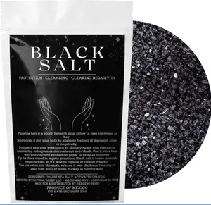 Black Salt for Protection Essential Wiccan & Witchcraft Supplies for Rituals, Spells, and Purification - Premium Sal Negra for Brujeria, Spiritual Cleansing, and Sacred Practices 2oz