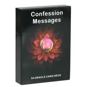 Confession Messages Oracle Card Deck, 54pcs/box Creative Card Game, Fun Card Game for Family Party, Party Entertainment Game Card