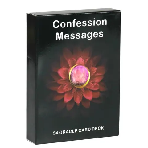 Confession Messages Oracle Card Deck, 54pcs/box Creative Card Game, Fun Card Game for Family Party, Party Entertainment Game Card, Game Party Cards, Card Games for Teens