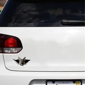 STICKERS/DECALS - German Shepherd Growling Out - Sticker 5" x 2.75"