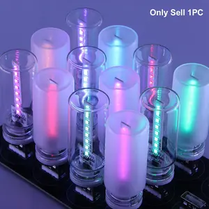Colorful Glass Bottle Night Light USB Touch Atmosphere Lamp Car Bedroom Table Bedside LED Mood Lighting Multi-Color Sensor Lights