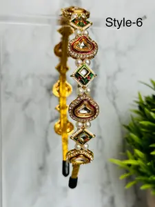 Myra Handmade Kundan Matha Patti Headband / Hairband