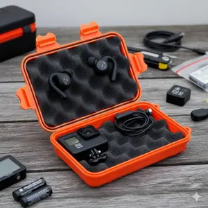 Waterproof Storage Box Outdoor: Seal Tight Moisture Resistant Camping Gear Organizer, Durable Plastic Container for Travel Equipment, Survival Tools & Multi-Scene Use, Heavy-Duty Protection Storage Solution