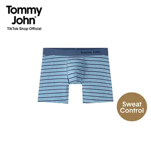 Tommy John Men’s Cotton Trunk 4” | Breathable Moisture-Wicking Underwear | Contour Pouch, No Roll Waistband, Stretch Fit, Tagless Comfort