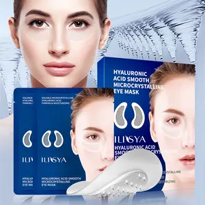 Ilisya Hyaluronic Acid Eye Mask, Eye Patches, Rich in 90% Hyaluronic Acid, Tightening & Fading Fine Lines, Reduces Dark Circles & Puffiness, Unisex Eyecare Spa Gift