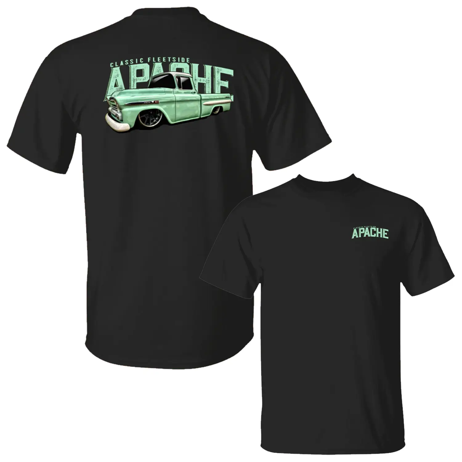Chevy Apache truck Shirt, Chevy 3100 shirt, Fleetside truck shirt, C10 Shirt, First Gen C10 shirt , C10 Truck T-Shirt Cotton Menswear