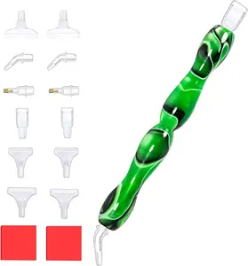 Painting Art Drill Pen Tool Accessories kit, Rhinestone  Picker Green