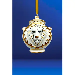 Majestic Lion Canister Jar Ornament