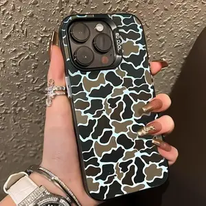 Vintage Camo Streetwear Phone Case, Brown Duck Camo Aesthetic Cover for iPhone 17 16 15 14 13 12 11 X & Samsung Galaxy S25 S24 S23 – Rugged Outdoor Style