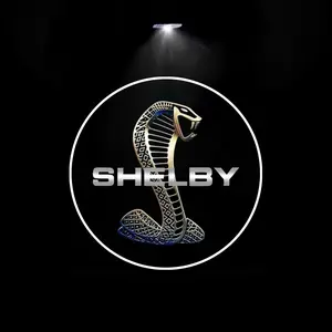 2pcs LED Car Door Projector, Welcome Light Ambient Lighting, Compatible with Shelby Ford Focus Mustang, Kia, Hyundai Models