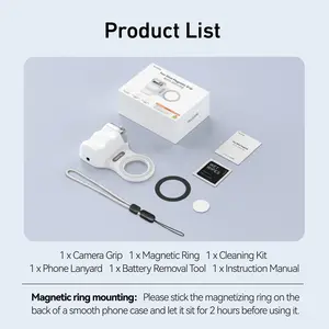 TELESIN Magnetic Phone Camera Shoot Hand Grip Phone Holder Shooting Aid Remote Control Handle for Iphone HUAWEI SAMSUNG Phone