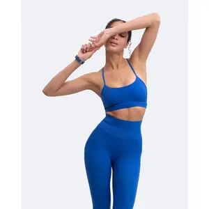 Thin Straps Seamless Sports Bra