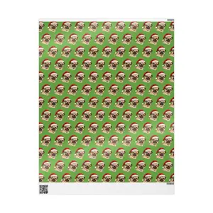 Festive Dog Wrapping Paper, Holiday Gift Wrap, Christmas Print, Pet Lover Gifts