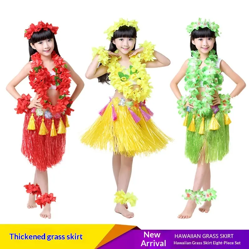 Hawaiian Grass Skirt Dance Skirt Dance Stage Party Kindergarten Performance Area Materials Props