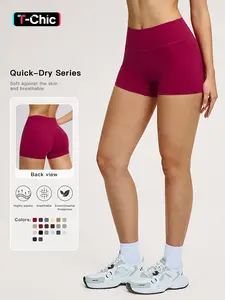 Women's High Waist Yoga Shorts, Tight-Fitting Workout Pants, Butt-Lifting Running Gym Shorts, Summer Sports Shorts, European and American Style, Performance Shorts, Versatile Use, Athletic Shorts