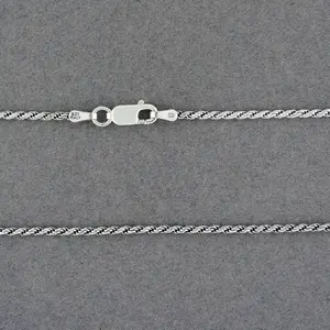 Sterling Silver Antiqued Rope Chain