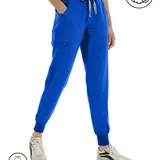 KITMAZ Women's Scrub Jogger Pants - Mid-Rise, 4-Way Stretch, Anti-Wrinkle, Slim-Fit Drawstring Soft Jogger Trousers with 5-Pocket Carry for Healthcare Professionals