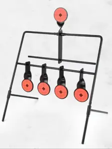 Metal Shooting Target Reset Rotating Wind Chime Swing Target, Durable Metal Construction, Perfect for Outdoor Practice & Training