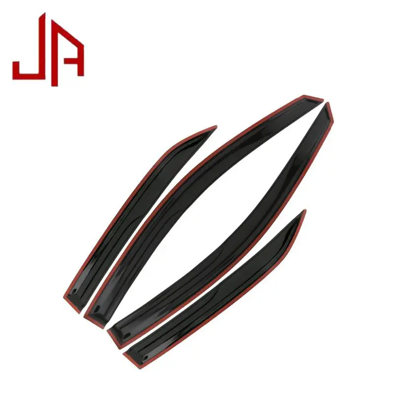 Cars Accessories Bundle for 2009-2013 Corolla Sedan - JDM Mugen Style Anti Glare Window Visors Sun Rain Guards, Ultra HD Wireless CarPlay Stereo, Handheld High-Resolution Thermal Camera, Chrome Housing Halogen Taillight Set, Anti Glare Visor