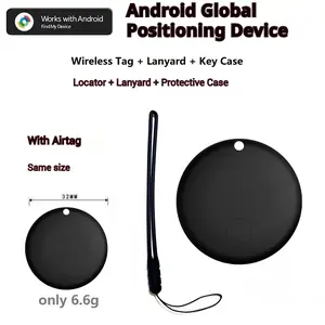 Small locator (2pack):Electric vehicle car anti-loss device Android global positioning magnetic suction locator Google find my device 2-Pack/Black+White gps tracker