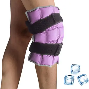 Knee Ice Pack Wrap for Pain Relief, Reusable Hot Cold Compress for Swelling, Knee Cold Packs for Recovery, Cooling Pads
