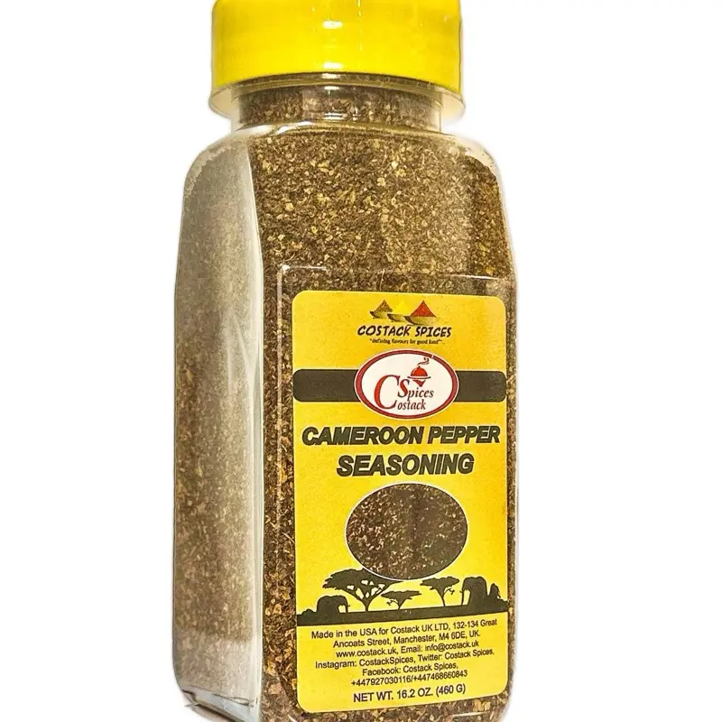 COSTACK SPICES Cameroon Pepper Seasoning 16.2 oz Jar Made in USA for Cooking