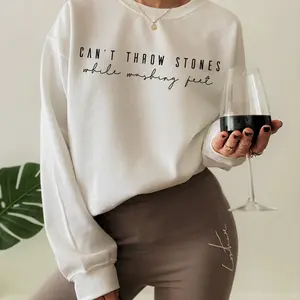 Trendy Christian Sweatshirt, Bible Verse Sweatshirt, Can't Throw Stones Sweatshirt, Religious Crewneck, Faith Hoodie, Church T-shirt, Christian Gift, Jesus Lover Crew Neck, Comfort Color T-shirt