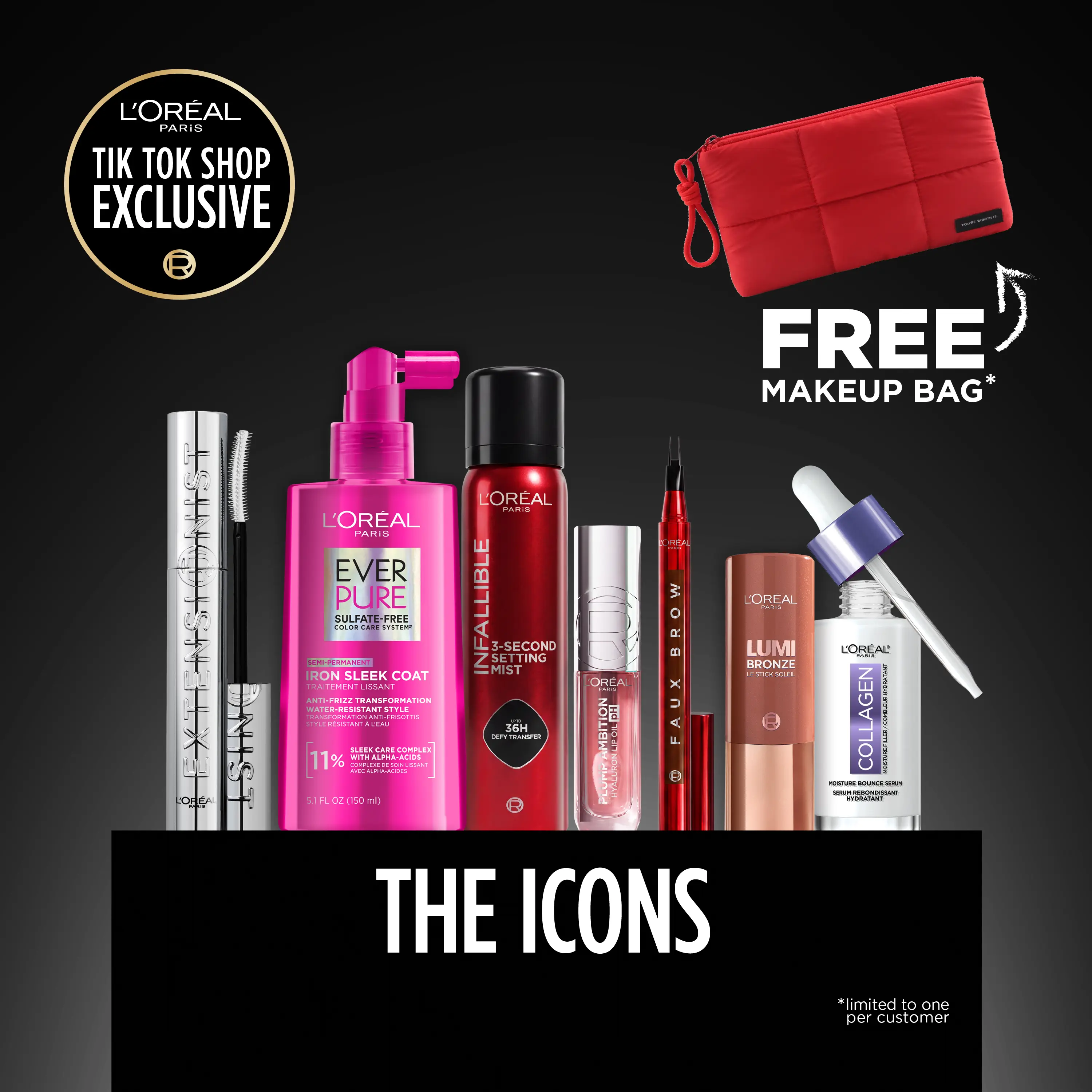 The Icons 7-Piece Makeup & Hair Bundle with a free gift with purchase