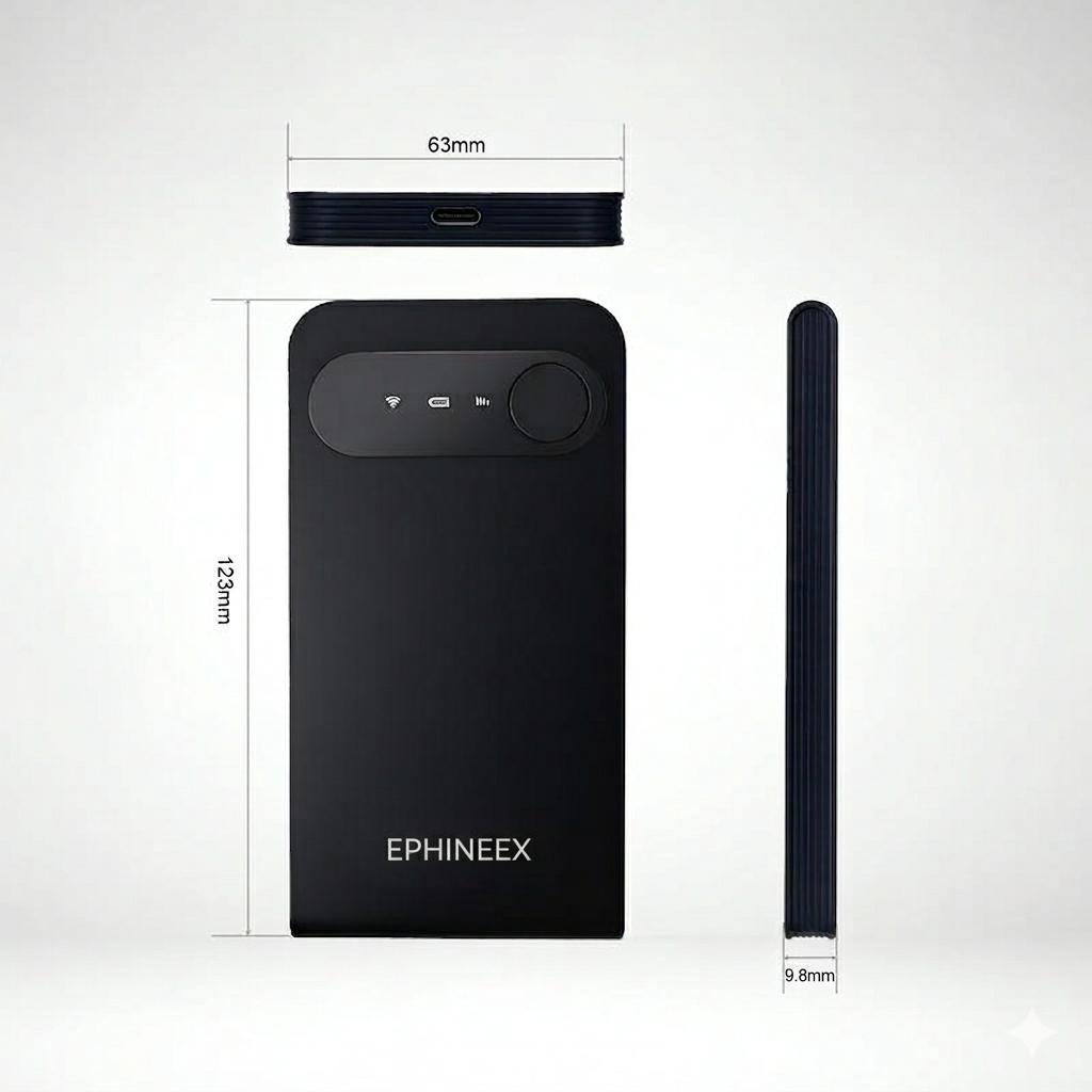 Portable WiFi Hotspot - High Speed 4G/5G LTE Mobile WiFi Router, No Contract Pay-As-You-Go, Travel Essential for International Trip/Home/Office, Connect Up to 9 Devices, Secure Personal Hotspot