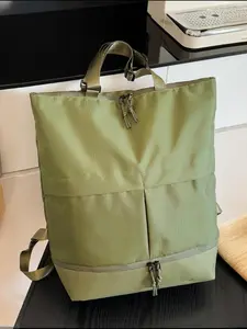 Unisex Casual Backpack, Large Capacity, Adjustable Straps, Zipper Closure, Side Pockets, Anti-Theft Design, Ideal for Daily Use & Travel