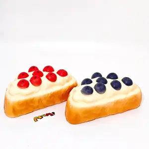 MHM Squishy Series Blueberry Baguette Bread Sticky Soft Slow-Bouncing Stress-Relieving Simulated Food Creative Adult