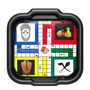 EDO / BENIN  custom made Ludo is a traditional dice and race game with four pieces per player and a set of dice